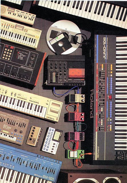 80's synths #synth: Vintage Synth, Aquarius Rising, Music Studio Room, Music Machine, Home Recording Studio, Music Tech, Music Technology, Studio Gear, I'm With The Band