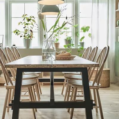 Mixed Dining Chairs, Kitchen Tables, Dining Kitchen, Chair Legs, Kitchen Chairs, Design Planning, Wood Chair, Acacia Wood, Dining Room Chairs