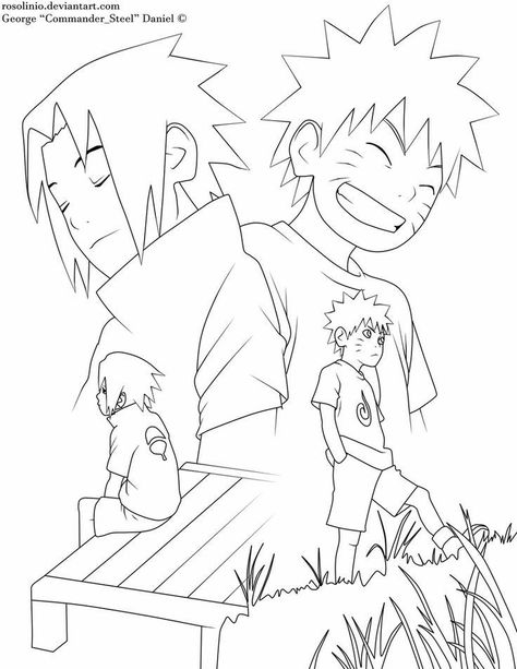 Sasuke Lineart, Naruto Lineart, Naruto Coloring, Naruto Drawings Easy, Naruto Painting, Manga Coloring Book, Naruto Sketch Drawing, Anime Lineart, Naruto Sketch