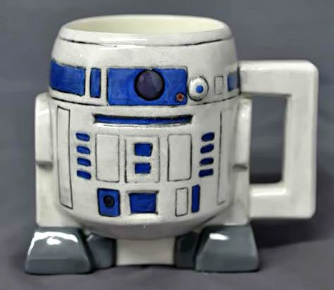 ceramic star wars mugs - Google Search R2d2 Mug, Ceramic Star Wars, Star Wars Ceramics Ideas, Star Wars Pottery Painting, Star Wars Ceramics, Star Wars Clay, Star Wars Pottery, Lego Mug, Star Wars Mug