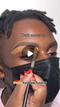 Makeup tutorials on Instagram: "Bushy eyebrow tutorial 🥰🔥🔥Tag your makeup bestie.  Follow👉🏾 @bhcoskin for skincare  @glam_by_washe  ______________________  .  _____________________________________ . .  #melaninmakeup #melaninmakeupdaily #makeupforblackwomen #makeup #melaninpoppin #blackgirlmagic #makeupartist #melanin #mua #explorepage #wakeupandmakeup #melaninbeautiesunite #undiscovered #melaninmagic #muas #melaninmakeupdaily #blackownedskincare #melaninbeauty #makeuptutorial #melaninqueen #blackgirlmakeup #blackownedskincare #brownmelaninmua" Make Up For Dark Skin Women, Bobbi Brown Makeup Tutorial, Eyebrow Shaping Makeup, Dark Skin Eyeshadow, Celebrity Makeup Tutorials, Brow Tips, Perfect Eyebrows Tutorial, Dark Concealer, Eyebrow Tutorial Shaping