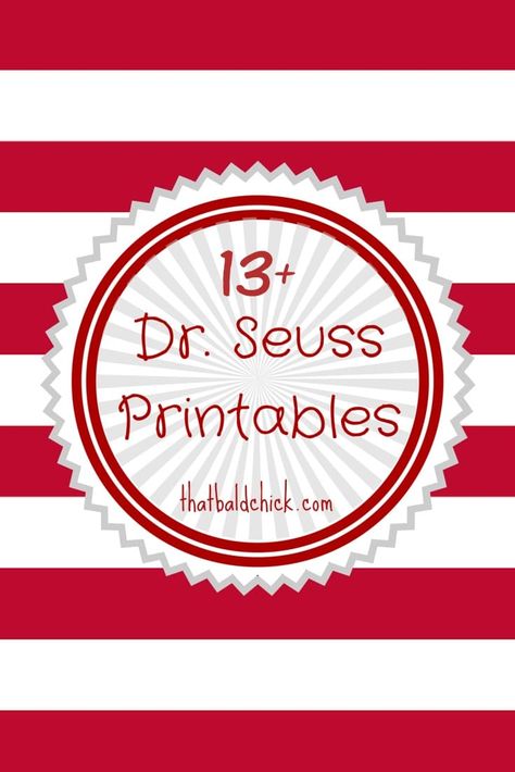 Dr Seuss Printables Free, Dr Seuss Printables, Dr Seuss Preschool, Dr Seuss Classroom, Dr Seuss Activities, Dr Seuss Crafts, Seuss Classroom, Seuss Crafts, Dr Seuss Week