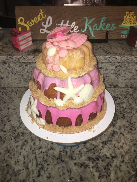 3 Tier Bundt Cake, Bundt Pound Cake, Sandra Brown, Pretty Cake, Baked With Love, Eat Better, Pretty Cakes, Beach Themed, Bundt Cake