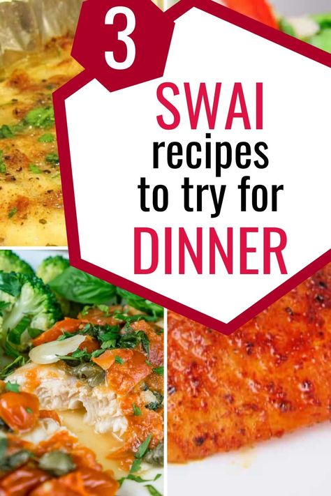 3 Reasy seafood recipes using Swai Fillets. Perfect for lent! If you've never had Swai before, it is a white fish that is very tasty and easy to cook, and it is very affordable. This roundup of swai recipes is a great place to start cooking with swai! All three recipes are quick and easy to cook, light, healthy, gluten-free, and oh so tasty. Give swai a try tonight! By the way, if you can't find swai, you can easily substitute tilapia, cod, or flounder in all these recipes. Fish Recipes Swai, Fish Recipes For Diabetics, Swai Recipes, Casserole Side Dishes, Fish Recipes Baked, Seafood Recipes Healthy, Lent Recipes, Easy Seafood, Best Seafood Recipes