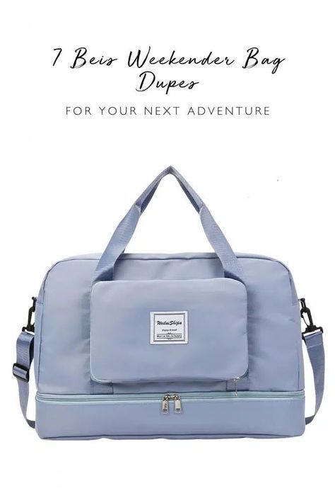 Want a Beis Weekender Bag but finding them too expensive, or simply out of stock? Get your hands on a stylish, practical carry-on bag with these incredible Beis Weekender Bag dupes. Click this pin to read! best travel bags, inexpensive weekender bags, organized carry on bag, lightweight carry on bag, stylish travel accessories, cute travel bags Cute Travel Bags, Beis Weekender Bag, Weekend Duffle Bag, Best Travel Bags, Carry On Tote, Travel Bag Set, Weekender Bags, Accessories Cute, Best Purses