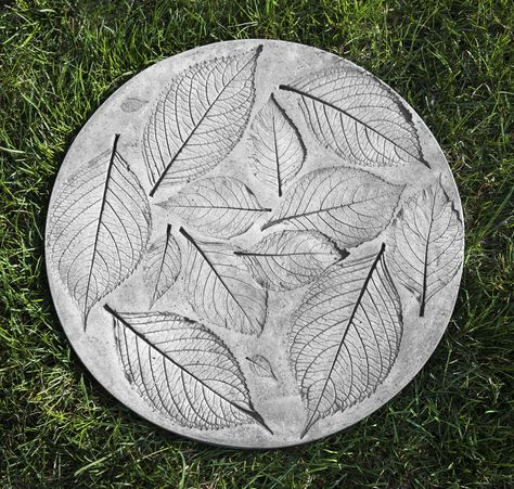 Leaf Stepping Stones, Hydrangea Leaf, Hydrangea Leaves, Campania International, Stepping Stones Diy, Garden Stepping Stones, Garden Steps, Stones Diy, Concrete Crafts