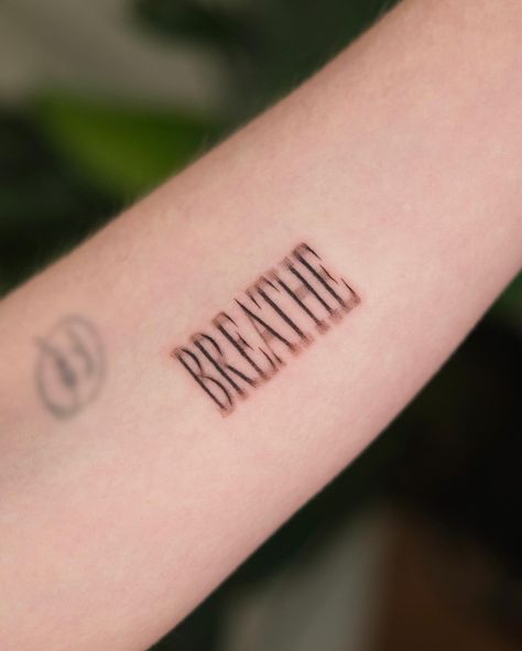 the photo isn't out of focus, the tattoo is | Instagram Focus Tattoo, Feather Tattoo, Out Of Focus, Word Tattoos, The Photo, I Tattoo, Tatting, Crown, Tattoos