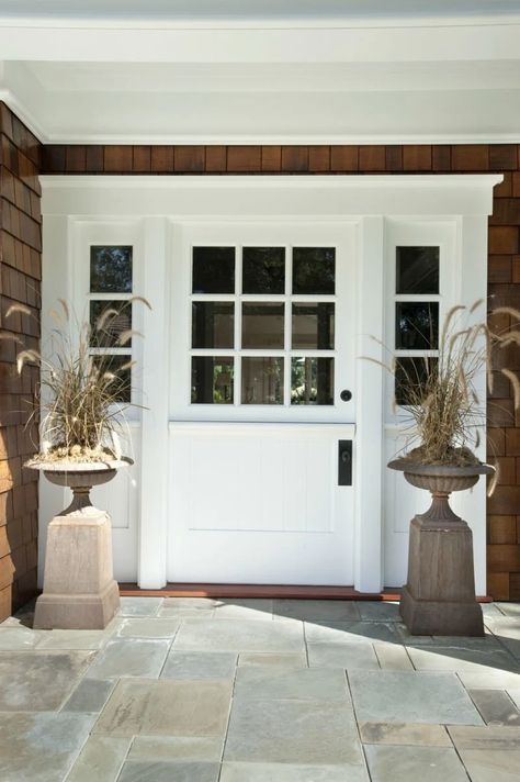 Dutch Doors 101: All You Need to Know Before Installing One | Bob Vila Dutch Doors Exterior, Farm Style Kitchen, Baked Pies, Dutch Doors, Country Cottages, Garage Door Design, Door Detail, Dutch Door, Door Makeover