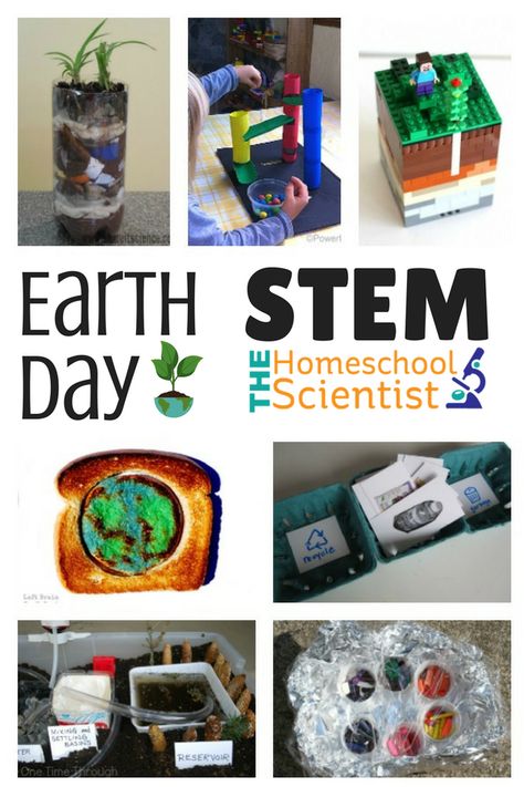 Earth Day STEM! A roundup of STEM activities that explore our world with fun hands-on science, math, technology and engineering projects that kids will love! #EarthDaySTEM #EarthSTEM Steam Earth Day Activities, Earth Day Stem Activities Elementary, Earth Day Stem Activities, Elementary Earth Day Activities, Earth Day Stem, Earth Day Teen Activities, Environmental Center, Earth Day Large Motor Activities, Eco School