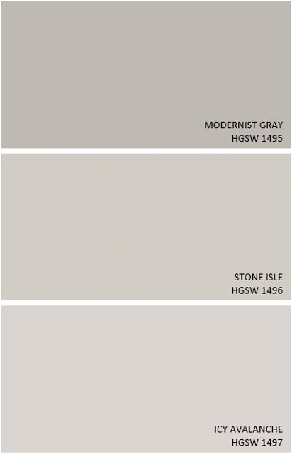 Icy Avalanche (the lightest shade) or Stone Isle (middle color) would be good for an overall house paint/trim. Sw Stone Isle Paint, Stone Isle Sherwin Williams Paint, Sherwin Williams Stone Isle, Icy Avalanche Kitchen Cabinets, Sherwin Williams Icy Avalanche, Stone Isle Sherwin Williams, Icy Avalanche Cabinets, Icy Avalanche Sherwin Williams, Paint Deck