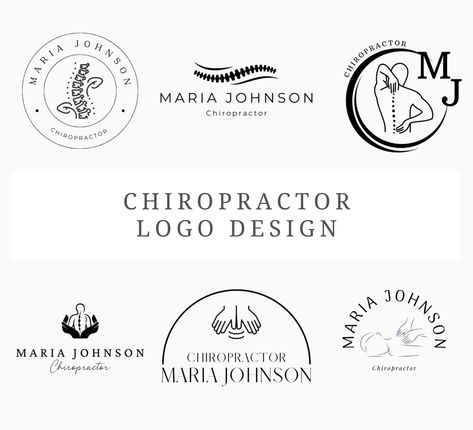 Chiropractor Logo, Logo Design Canva, Chiropractic Logo, Doctor Logo, Doctor Logos, Farm Logo, Visiting Card, Canva Pro, Visiting Cards