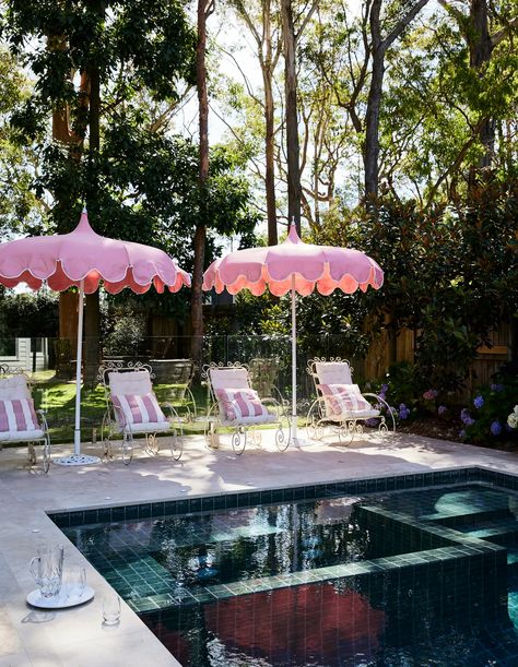 A Vintage Farmhouse On Sydney’s Upper North Shore Antique White Usa, Dulux Natural White, The Pink Ladies, Getaway House, Authentic Farmhouse, Leadlight Windows, Front Verandah, Provincial Home, Wrought Iron Chairs