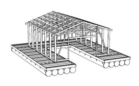 Residential Docks - NyDock Floating Docks & Pontoons PipeFusion in Huntsville, Ontario, Muskoka Floating Dock Plans, Raft Building, Huntsville Ontario, Building A Floating Deck, Floating Docks, Floating Raft, Dock House, Floating Architecture, Floating Boat