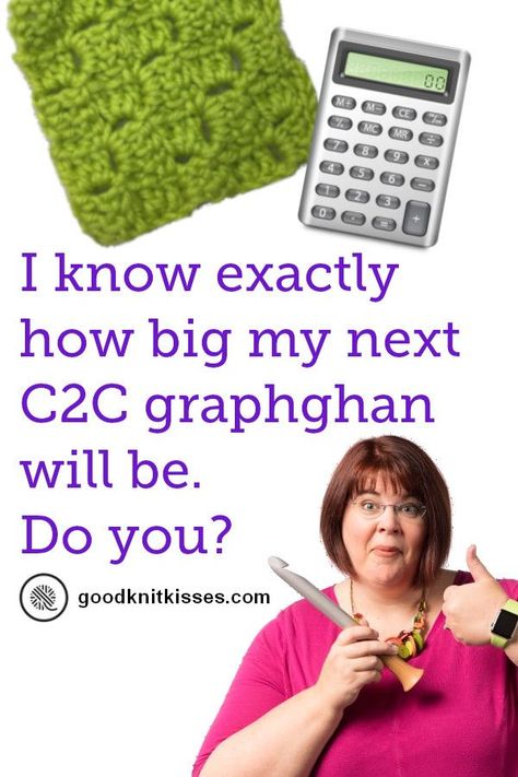 How big will my C2C graphghan be? Find out with the C2C Interactive Crochet Calculators from GoodKnit Kisses. http://www.goodknitkisses.com/c2c-interactive-crochet-calculators/ #crochet #c2c #graphghan #cornertocorner #howtocrochet #crochetcalculator #cro C2c Stitches, Interactive Crochet, Crochet Therapy, Crochet C2c Pattern, C2c Crochet Pattern Free, C2c Crochet Blanket, Rug Crochet, Crochet 101, Corner To Corner Crochet