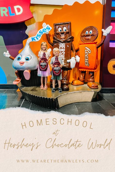 Discover the sweetest homeschooling experience at Hershey's Chocolate World! Uncover creative educational activities and delicious chocolate-inspired lessons in this must-read blog post. Hershey Pennsylvania, Homeschool Lessons, Homeschooling Tips, Hershey's Chocolate, Chocolate World, Homeschool Lesson, Hershey Chocolate, Learning Ideas, Delicious Chocolate