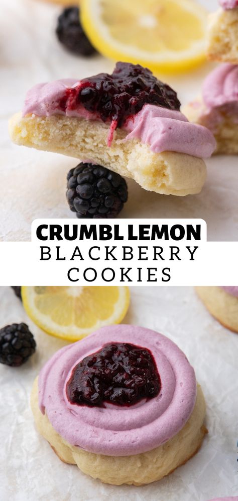 Blackberry Cookies, Crumbl Copycat, Fruity Cookies, Crumble Cookie Recipe, Berry Cookies, Fruit Cookies, Lost 100 Pounds, Soft Sugar Cookies, Gourmet Cookies