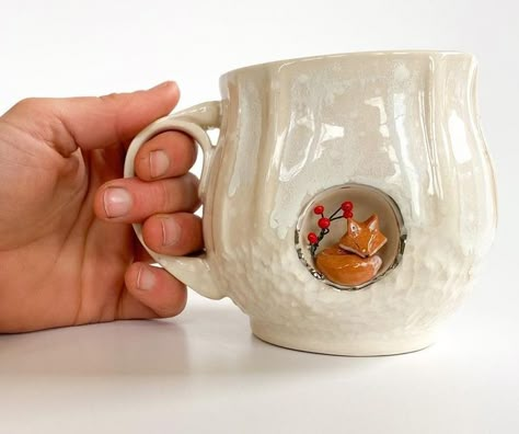 Tiny Animals, Tea And Coffee, Pottery Crafts, Ceramics Pottery Art, Ceramic Animals, Ceramics Projects, Ceramics Ideas Pottery, Animal Figures, Pottery Mugs