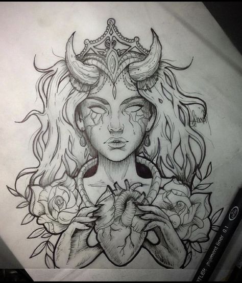 Minus the horns Dengeki Daisy, Kunst Tattoos, Graffiti Tattoo, Demon Tattoo, Tattoo Zeichnungen, Men Tattoos, Cat Tattoos, Shoulder Tattoos, Butterfly Tattoos