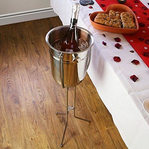 Find many great new & used options and get the best deals for Champagne Bucket Folding Stand Stainless Steel Bucket Holder Ice Bucket Stand at the best online prices at eBay! Free delivery for many products. Wine Bucket Stand, Champagne Holder, Steel Bucket, Hosting Dinner, Host Dinner Party, Champagne Coupe Glasses, Champagne Bucket, Wine Bucket, Champagne Buckets