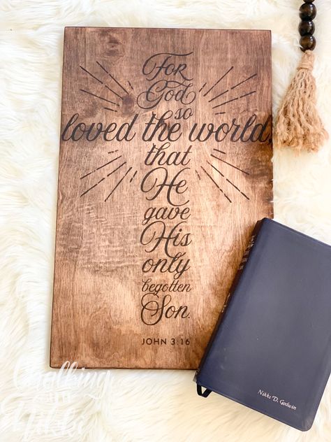 Wood Burn Bible Verse, Bible Verse Wood Burning, Christian Pyrography, Christian Wood Burning, Torch Paste Projects, God Be With Me, Wood Burning Diy, Christian Gifts Diy, Kona Stain