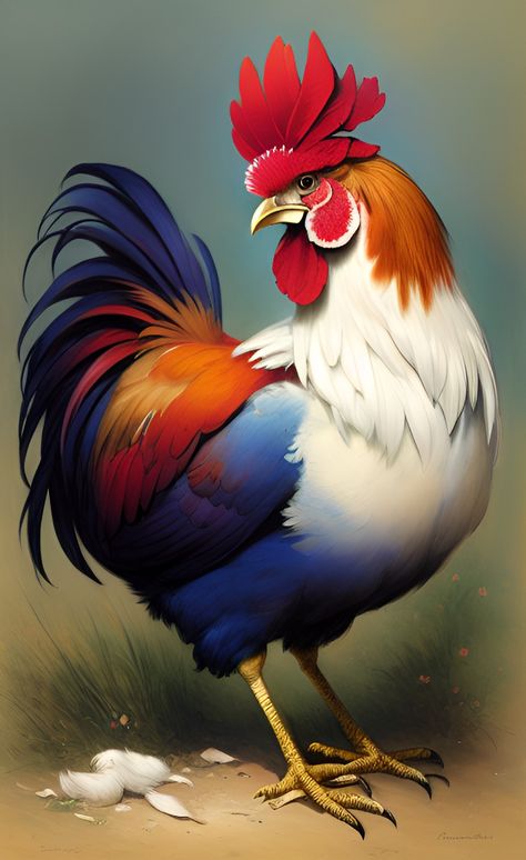 Rooster Photography Beautiful, Rooster Images, Strongest Animal, Animal Jungle, Rooster Painting, Beautiful Chickens, Chicken Painting, Rooster Art, Art Photography Portrait