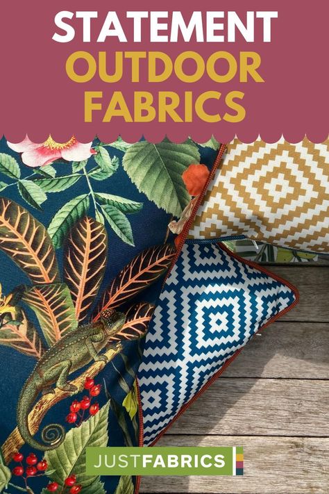 Learn how to make an impact in your garden with this article designed to guide you through colour schemes, refreshing your garden decor and providing you with inspiring DIY garden ideas. Outdoor Fabrics Upholstery, How To Make A Bean Bag, Diy Garden Ideas, Reupholster Chair Dining, Seashell Print, Reupholster Chair, Outside Furniture, Outdoor Fabrics, Upholstery Diy