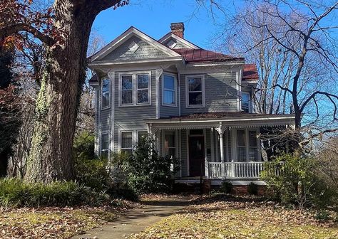 Pretty home! Circa 1904 in Virginia. $275,000 – The Old House Life Blue Lily Lily Blue, Pretty Home, Retirement House, Back Porches, Raven Cycle, Blue Lily, Virginia Homes, Solid Wood Doors, Outdoor Decorating