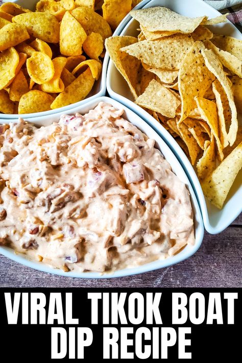 boat dip recipe tiktok Boat Dip Recipe, Boat Dip, Party Dips Easy, Boat Snacks, Easy Boat, Refreshing Summer Recipes, Easy To Make Snacks, Baked Oatmeal Recipes, Recipe Cover