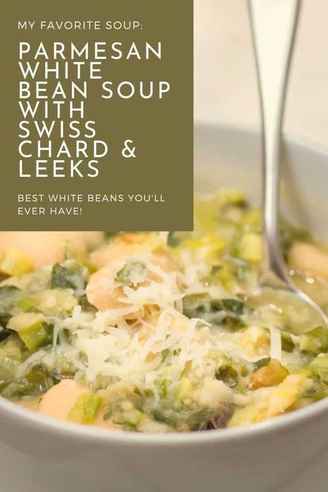 Swiss Chard Soup, Chard Soup, Parmesan Soup, Swiss Chard Recipes, Leek Recipes, Mediterranean Meals, Chard Recipes, Summer Vegetables, Random Recipes