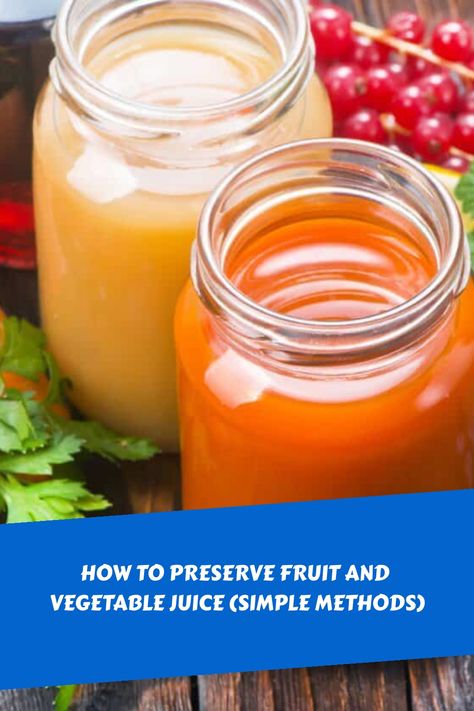 Discover effective ways to prolong the freshness of your fruit and vegetable juices. Explore various methods such as refrigeration, freezing, and canning to ensure they stay vibrant for a longer period. We've got all the tips you need to keep your juices tasting garden-fresh! Preserve Fruit, Frozen Juice, Canned Juice, Vegetable Juices, Canned Apples, Fruit Preserves, Citrus Juice, Storage Tips, Vegetable Juice