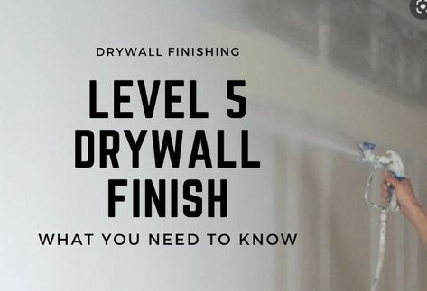 This ranking system was developed by the Gypsum Association in 1991 to standardize how walls are assembled and sealed during the building process.

These guidelines define in detail the exact level of finish. To fully comprehend how you arrive at a Level 5 finish, it helps to understand the levels before it. Level 5 Drywall Finish, Smooth Drywall Finish, Installing Drywall, 70s Life, Veneer Plaster, Boulder House, Drywall Construction, Drywall Texture, Hanging Drywall