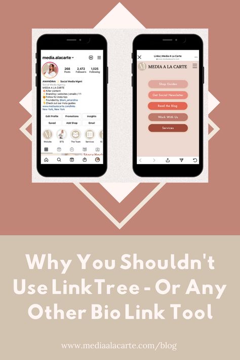 The most used call to action on Instagram might be “link in bio”. Instagram only allows one link to live in your bio, which means that you either constantly have to change it to match your current post, or have a link that allows users to see many different website options at once. A popular service many Instagram users choose as a solution to this problem is LinkTree. Let’s break down what LinkTree is, why you shouldn’t use it, and what you should do instead. Click the link to read! Social Media Tiktok, Grow On Social Media, Neck Pillows, Instagram Hacks, Tiktok Trends, Social Media Growth, Problem And Solution, Instagram Business, Call To Action