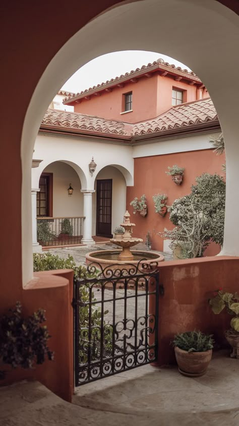 Discover 7 stunning design ideas that can transform your dream Spanish villa home into a luxurious and inviting retreat. From traditional rustic elements to contemporary Mediterranean-inspired features, explore unique ways to capture the timeless elegance and warmth of Spanish villa architecture. This guide will inspire you to incorporate arches, courtyards, terracotta tiles, and more into your home design. Traditional Spanish Architecture, Spanish Colonial Interior Design, Spanish Villa Home, Luxury Mediterranean Homes, Spanish Courtyard, Contemporary Mediterranean, Spanish Home Decor, Spanish Garden, Spanish Revival Home