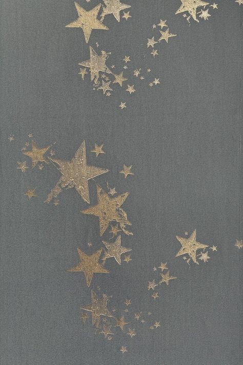 Gorgeous star wallpaper design by Barneby Gates. Barneby Gates, Tricia Guild, You Are My Moon, Slaap Lekker, Contemporary Wallpaper, Star Wallpaper, Pattern Repeat, Love Stars, London Art