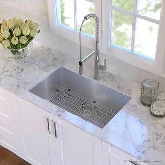 Countertop Concrete, Outdoor Kitchen Countertops, Design Blogs, Classic Kitchen, Undermount Kitchen Sinks, Stainless Steel Kitchen Sink, Interior Modern, Diy Interior, Outdoor Kitchen Design