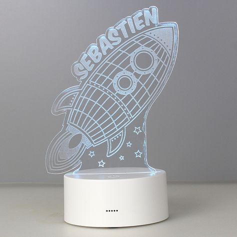 Childs Bedroom, Space Rocket, Beautiful Night, Colour Changing, Wireframe, Aa Batteries, Led Night Light, A Name, Led Color