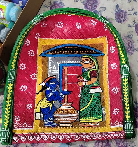 Soop Painting Ideas, Kulo Art Painting, Kula Painting, Kulo Painting Ideas, Kulo Designs, Kula Art, Kulo Painting, Matka Decoration, Kulo Art