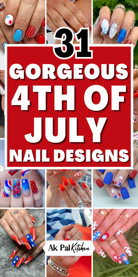 4th of July nail designs are perfect for celebrating Independence Day. Discover patriotic nail art with red, white, and blue nails, and American flag nail designs. Try stars and stripes nail art, fireworks nail designs, and July 4th nails. Create a bold 4th of July manicure with glittery 4th of July nails and USA-themed nail art. Explore creative Independence Day nails, patriotic nail designs, and star-spangled nail art ideas. Enjoy summer nail art for July 4th with holiday nail art designs July 4th Toes Designs, 4th Of July White Nails, Fireworks Nail Design, 4th Of July Inspired Nails, Fourth Of July Nail Art Designs, Fourth Of July Fingernails, 4th Of July Nails Classy, July 4 Th Nails Designs, 4th Of July Pedicure Designs