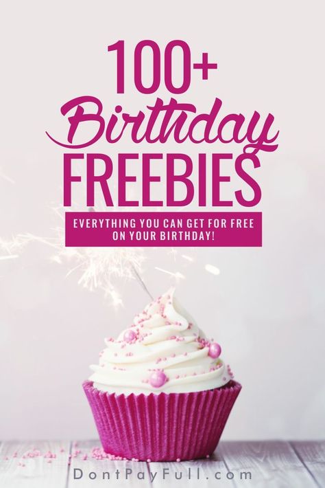 101 Birthday Freebies: Everything You Can Get for Free on Your Birthday #DontPayFull Free Birthday Pictures, Birthday Discounts, Free On Your Birthday, Free Birthday Gifts, Birthday Gifs, 58th Birthday, Birthday Free, Birthday Freebies, Food Birthday