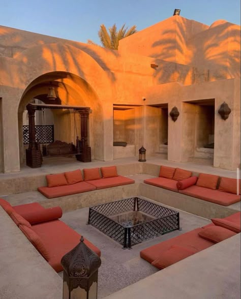 Conversation Pit, Terrace Ideas, Dream House Interior, House Goals, Luxor, Dream House Decor, Dream Home Design, Interior Architecture Design, House Rooms