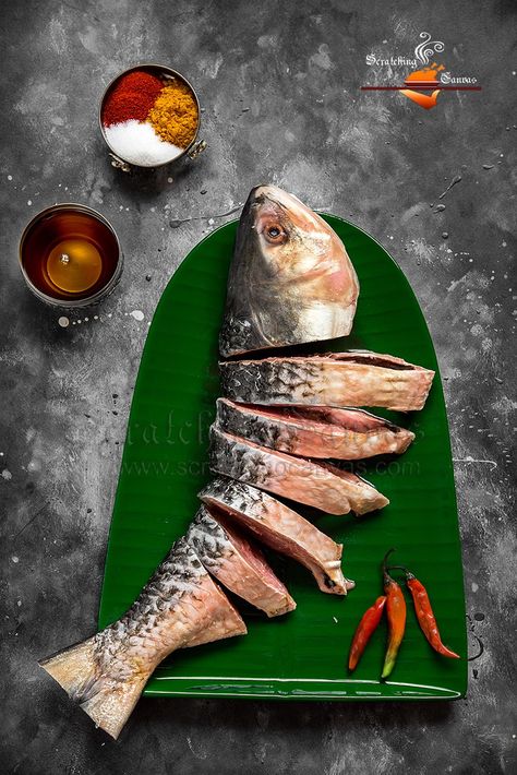 Ilish Festival | Raw Fish Hilsa Food Photography Styling Ilish Mach, Fish Food Photography, Fish Photography, Ingredients Photography, Indian Food Photography, Raw Fish, Bengali Food, Mustard Oil, Fish Drawings