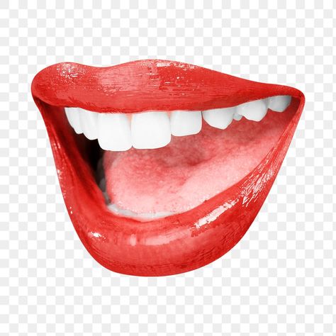 Mouth Talking, Smile With Teeth, Homemade Mouthwash, Wide Smile, Teeth Design, Smile Teeth, Mouthwash, Red Lips, Design Element