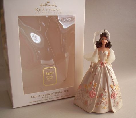 Lady of the Manor Barbie Doll.  Hallmark KOC Ornament, 2011. Hallmark Barbie Ornaments, Yule 2024, Barbie Christmas Tree, Barbie Ornaments, Barbie Memes, Barbie Collectibles, Lady Of The Manor, Barbie Nostalgia, Barbie Christmas Ornaments