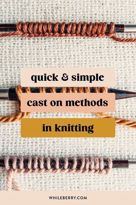 Knitting Step By Step, Learn Knitting, Modern Knitting Patterns, Intermediate Knitting Patterns, Cast On Knitting, Advanced Knitting, Casting On Stitches, Knitting Hacks, Cable Knitting Patterns