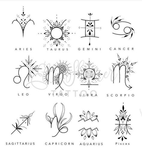 Aries Tarot, Tattoo Pics, Astrology Tattoo, Horoscope Tattoos, Virgo Tattoo, Taurus Tattoos, Zodiac Sign Tattoos, Zodiac Tattoos, Small Hand Tattoos