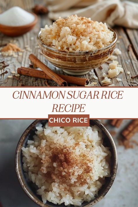 Craving a quick and delicious snack? 🍚 Try our Cinnamon Sugar Rice recipe - perfect to satisfy your sweet tooth craving! Rice With Cinnamon, Sugar Rice Recipes, Mexican Sweet Rice Recipe, Sweet Rice Recipe Easy, Sweet Rice Recipe, Minute Rice Recipes, Cinnamon Rice, Sweet Tooth Craving, Fried Sushi