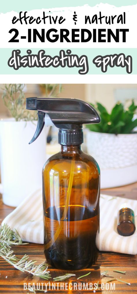 Learn how to make a DIY disinfecting spray that is all natural, non toxic, cheap, and works. This spray uses essential oils and alcohol to create a natural, non toxic disinfectant.  CDC guidelines followed for an effective antiviral.  #diylysol #disinfectant #disinfectingspray #greencleaning #healthyhome Diy Disinfecting Spray, Natural House Cleaners, Disinfecting Spray, Spray Starch, House Cleaner, Natural Cleaning Recipes, Natural Disinfectant, Toxic Cleaning Products, Vinegar Uses