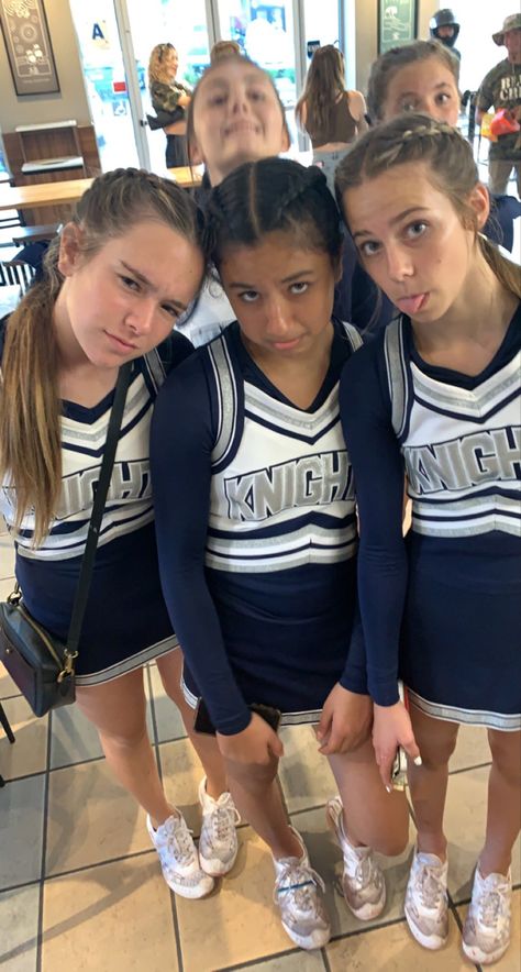 High School Cheerleader Aesthetic, Cheerleader Aesthetic Middle School, Uca Camp, Aesthetic All Star Cheer Pictures, 2000 Cheerleader, Blonde Cheerleader High Schools, Cheer Things, Cheer Pics, Cheer Athletics