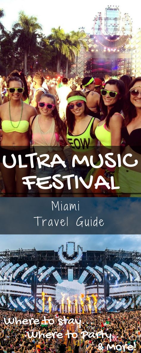 Ultra Music Festival Outfits Miami, Miami Ultra Music Festival Outfit, Miami Music Week Outfits, Music Festival Tips, Ultra Music Festival Outfits, Festival Tips, Ultra Miami, Miami Travel Guide, Travel Florida