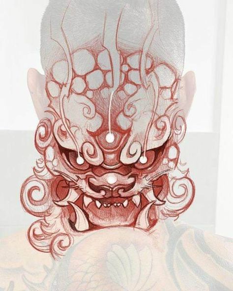 Foo Dog Illustration, Foo Dog Traditional Tattoo, Foodog Tattoo Japanese Traditional, Komainu Art, Foo Dog Art, Guardian Tattoo, Japanese Foo Dog, Foo Dog Tattoo Design, Foo Dog Tattoo